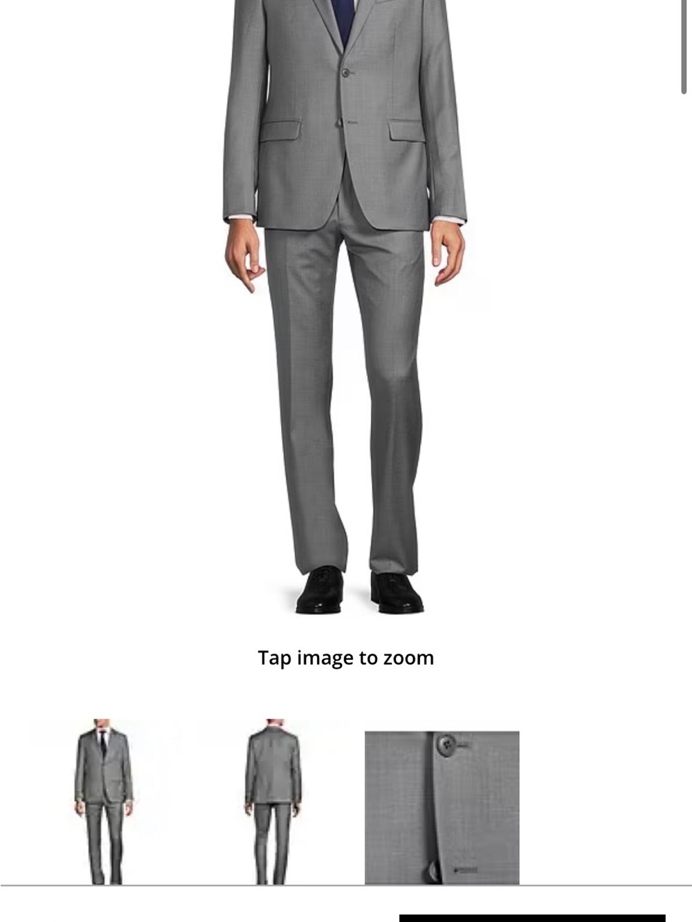 John Varvatos Classic Men's med Gray Two-Piece Suit - Modern Fit